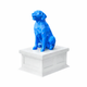white vault blue golden retriever pet urn