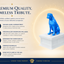 white vault blue boxer custom pet urn