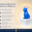 white vault blue french bulldog custom pet urn