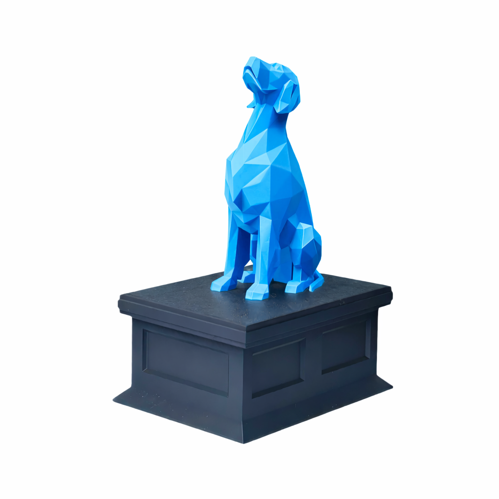 black vault blue english setter pet urn