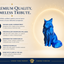 blue Maine Coon Cat Pet Capsule custom Urn