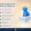 white vault blue maltese custom pet urn