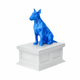 white vault blue bull terrier pet urn