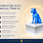 white vault blue pitbull custom pet urn