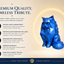 blue Persian Cat Pet Capsule custom Urn