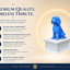white vault blue Golden doodle custom pet urn