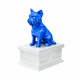 white vault blue Yorkshire Terrier pet urn