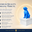 white vault blue golden retriever custom pet urn