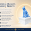 white vault blue husky custom pet urn