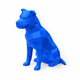 Blue Pitbull  Pet Urn