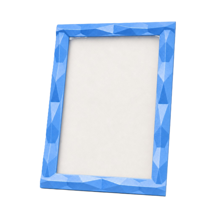 blue portrait picture frame