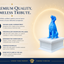 white vault blue english setter custom pet urn