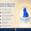 white vault blue german shepherd custom pet urn
