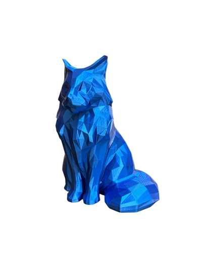 blue Maine Coon Cat Pet Capsule Urn