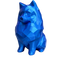 blue Pomeranian pet memorial urn