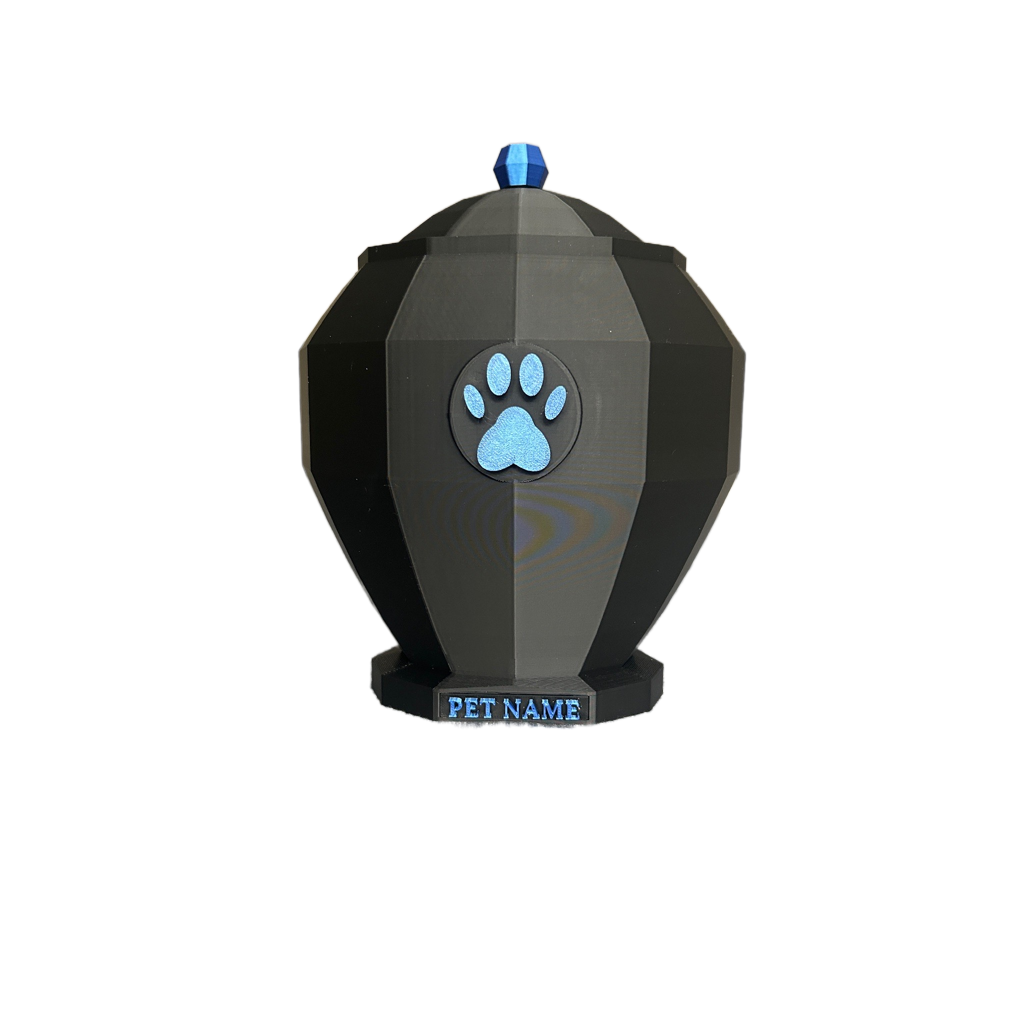 Pet Capsule - Paw Emblem Pet Urn