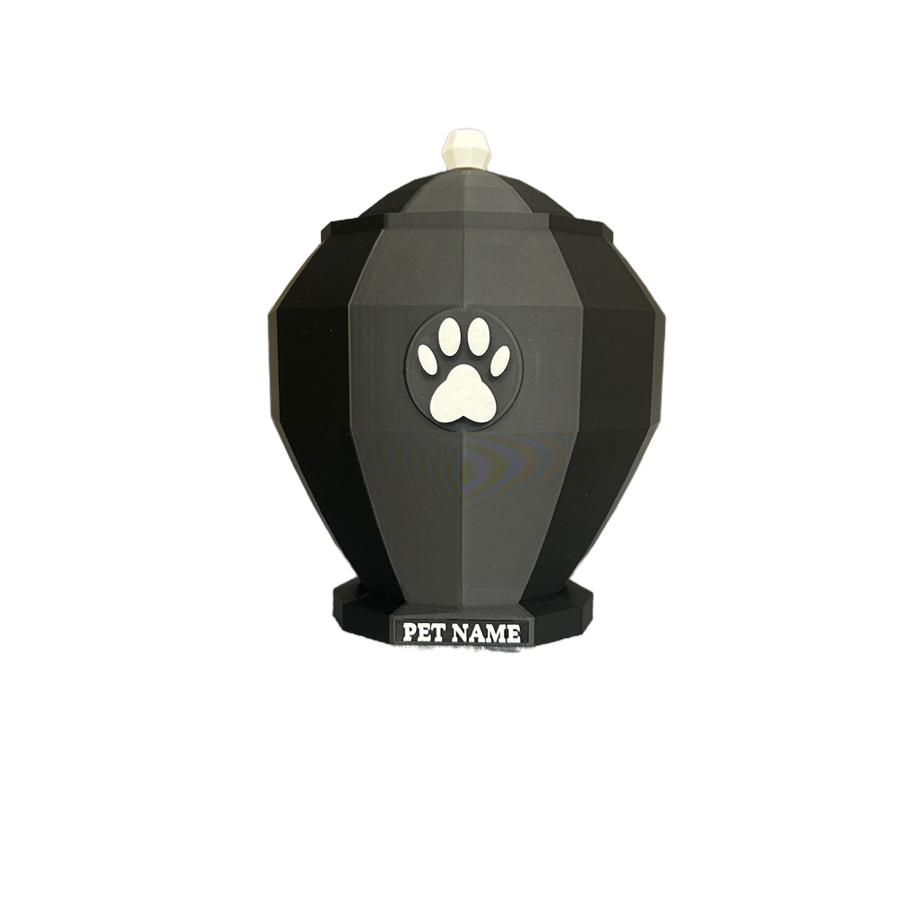 Pet Capsule - Paw Emblem Pet Urn