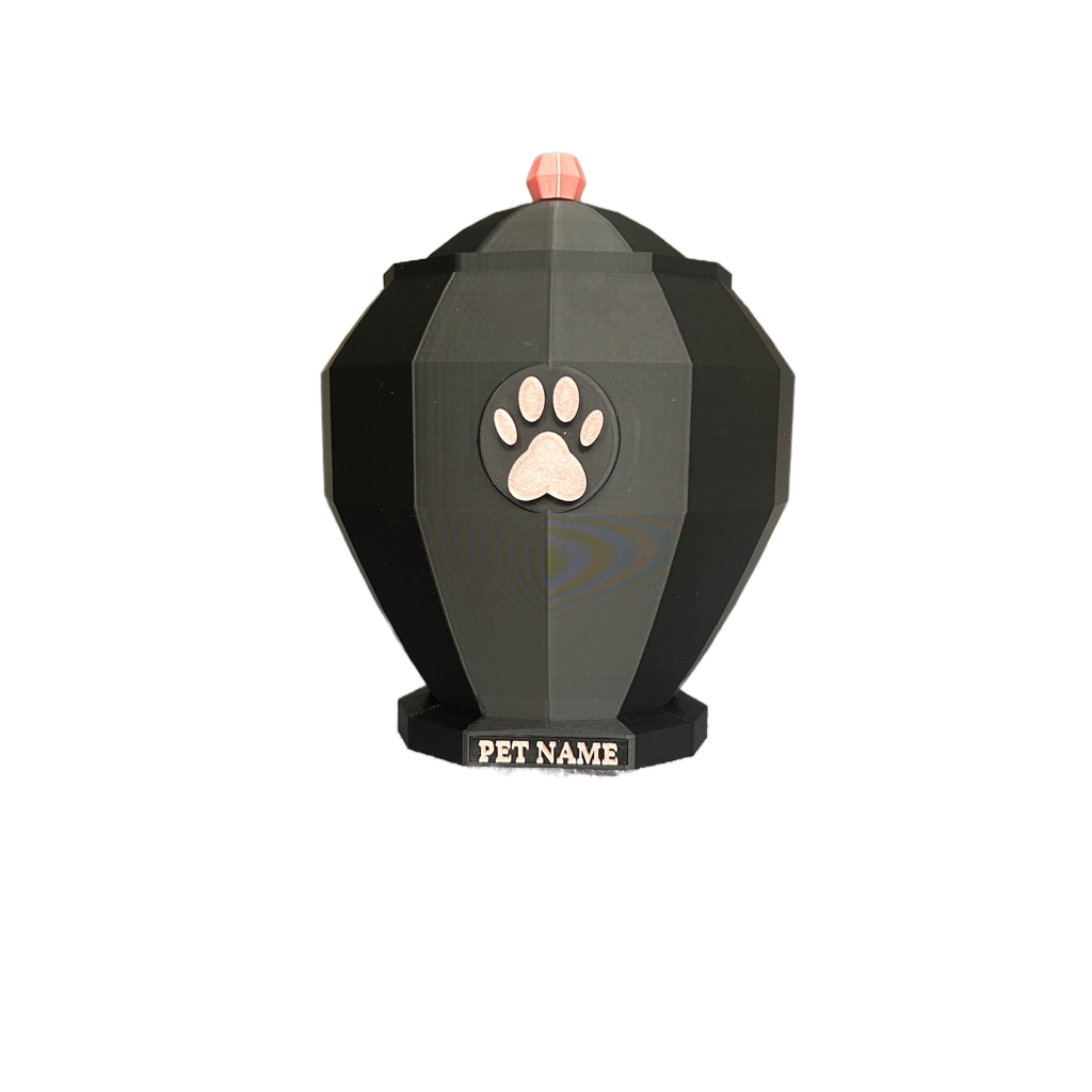 Pet Capsule - Paw Emblem Pet Urn