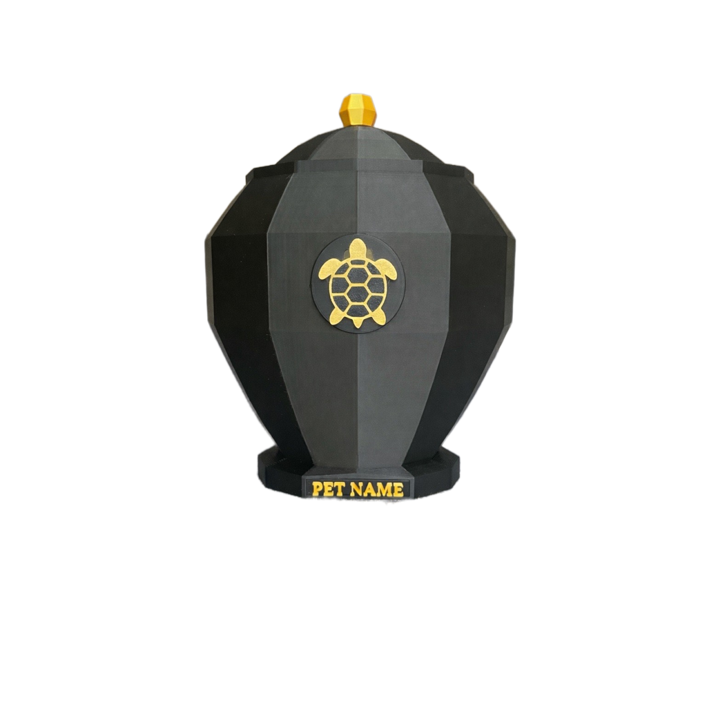 Gold Turtle Pet Urn