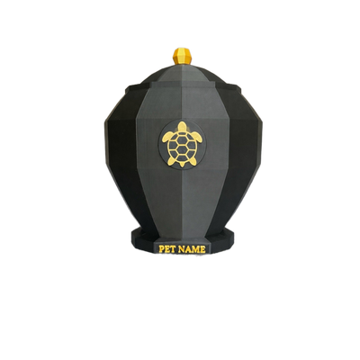 Gold Turtle Pet Urn