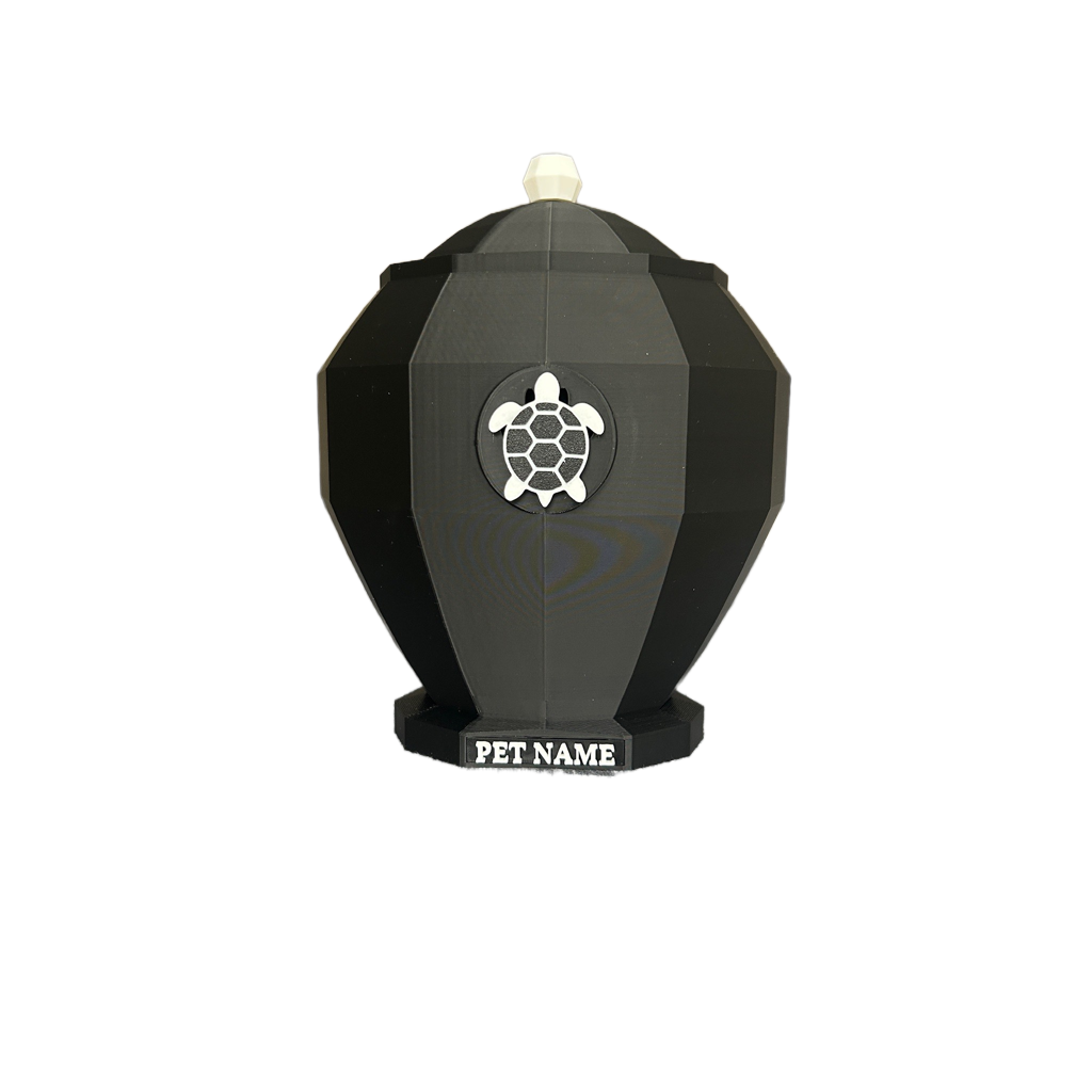 White Turtle Pet Urn