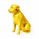 Gold Rottweiler Pet Urn