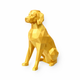 Gold Brittany Spaniel Pet Urn