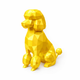 Gold Poodle Pet Urn