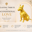 Gold Bull Terrier Custom Pet Urn