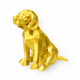 Gold Beagle Pet Urn