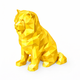 Gold Chow Chow Pet Urn