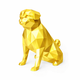 Gold Pug Pet Urn