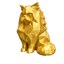 gold Persian Cat Pet Capsule Urn