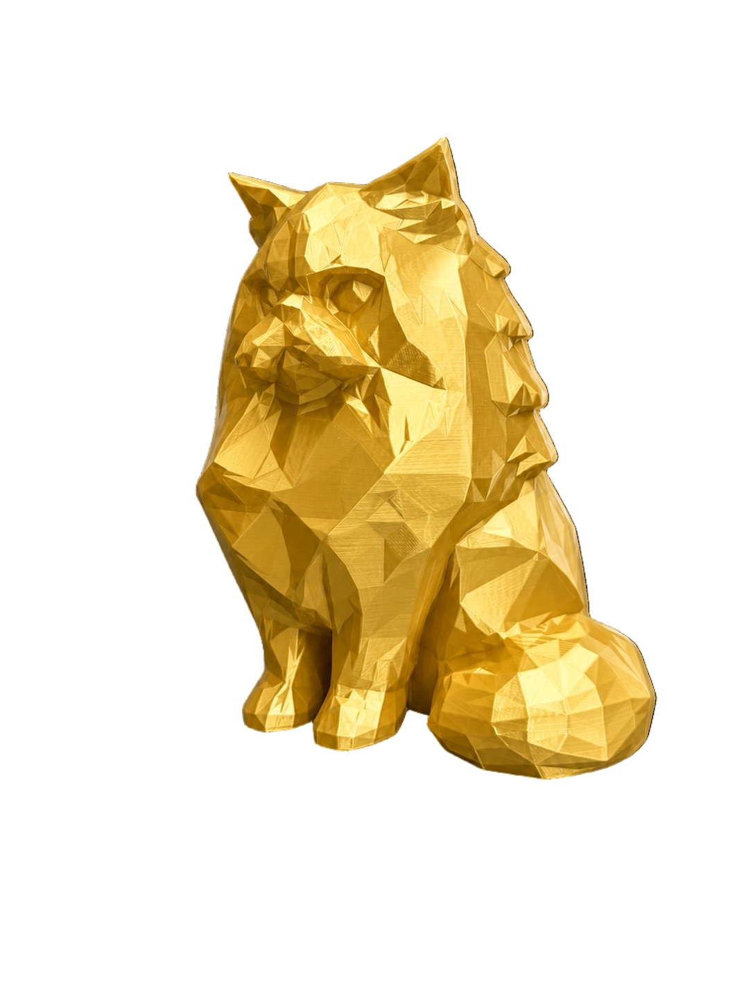 gold Persian Cat Pet Capsule Urn