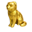 Gold Scottish Fold Cat Pet Urn
