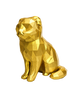 Gold Scottish Fold Cat Pet Urn