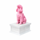 white Vault pink Cocker Spaniel Pet Urn