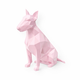 Pink Bull Terrier Pet Urn