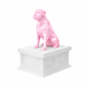 white vault pink Rottweiler pet urn