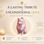 pink Pomeranian custom pet memorial urn