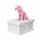 white vault pink cavalier king charles spaniel pet urn