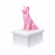 white vault pink border collie pet urn