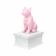 white vault pink french bulldog pet urn