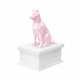 white vault pink husky pet urn