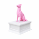 white Vault pink Belgian Malinois Pet Urn