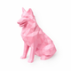 Pink Shetland Shephard Pet Urn