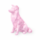 Pink Border Collie Pet Urn