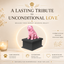 black vault pink chow chow custom pet urn