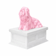white vault pink Lhasa Apso Pet Urn