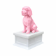white vault pink Golden doodle pet urn